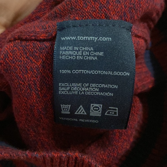 Tommy Hilfiger - Red & Navy Sweater (5Y) - Picture 7 of 7